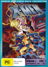 X-Men (1992) - Volume 3: Disc 1 - Episodes 34-40 (Marvel DVD Comic Book Collection)
