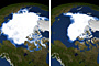 Arctic sea ice changes.