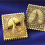 Statue Of Liberty Gold-Layered Stamp Ingot