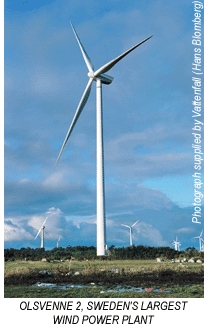 Wind turbines, Olsvenne 2, Sweden