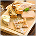 At the new Brasserie t!, a selection includes chicken liver mousse, duck terrine and fromage de tête.
