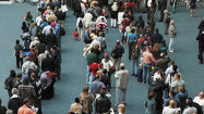 Check average airport security wait times