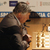 Former chess World Champions Karpov and Kasparov play at the start of their 25th anniversary match in Valencia
