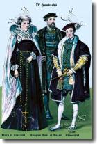 Mary of Scotland, Douglas Duke of Angus, and Edward VI, 14th Century, Poster by Richard Brown