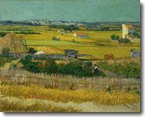 Harvest, Arles 1888, The, Art Print by Vincent Van Gogh