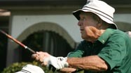 Pictures: Arnold Palmer plays a round of golf at Bay Hill