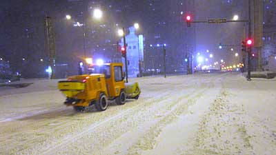 Video time-lapse: The blizzard begins