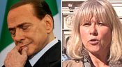 Berlusconi och Kristina Kappelin - Foto: SVT