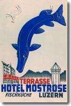 Hotel Mostrose Luzern, Poster by  Straub