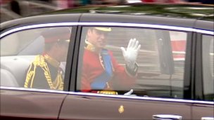 Prince William heads to the Abbey
