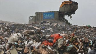 Landfill site in southern England