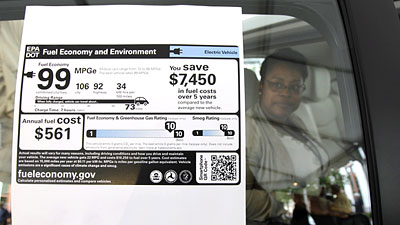 New fuel economy labels for cars and trucks are unveiled