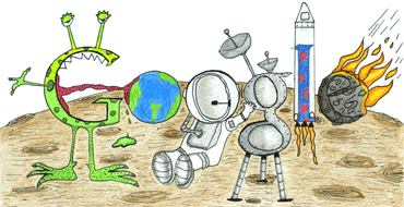 Doodle 4 Google Winner Matteo Lopez's 'Space Life'