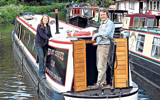 Different angle: Christine and Robin Kaighin will swap their fishery for a canal adventure