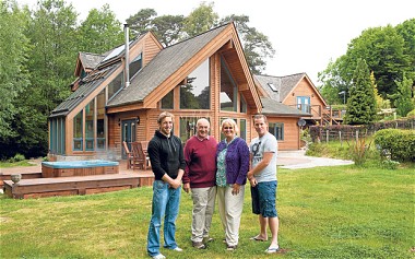 The Pritchard family: Wayne and Anne Pritchard, with their sons Thomas (left) and Chris