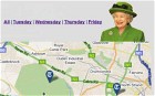 Queen in Ireland 2011: interactive map