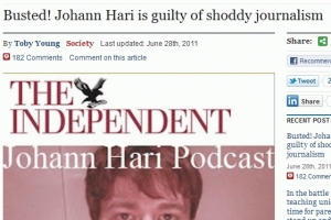 Johann Hari in UK plagiarism row