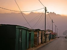 typical slum dwelling in the new South Africa