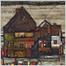 Egon Schiele's “Houses With Colorful Laundry (Suburb II)” brought $40.1 million at Sotheby's.