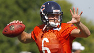 Mixed bag for Cutler on fourth day of Bears' practices