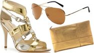 Gold rush - sleek, shiny and chic fashion