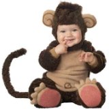 Lil Characters Infant Monkey Costume, Brown/Tan