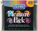 Durex Pleasure Pack Condom Tin, 48 Count