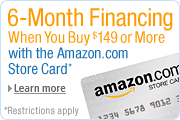 Six Month Financing When You Buy $149.99 or More with the Amazon.com Store Card