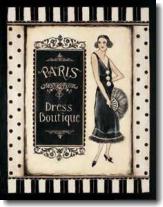 Paris Dress Boutique, Poster by Kimberly Poloson