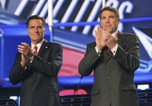 On jobs, Romney says Perry's been a lucky poker player