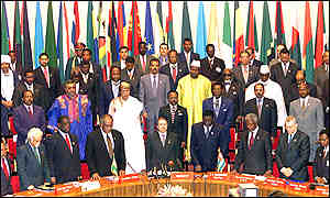 African leaders at 2001 OAU meeting