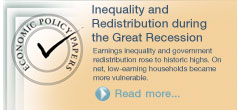 Economic Policy Paper: Inequality and Redistribution during the Great Recession