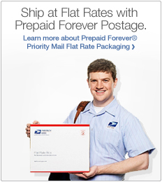 Ship at Flat Rates with Prepaid Forever Postage. Learn more about Prepaid Forever Priority Mail Flat Rate Packaging