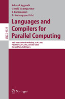 Languages and compilers for parallel computing: 18th international workshop, LCPC 2005, Hawthorne, NY, USA, October 20-22, 2005 : revised selected papers