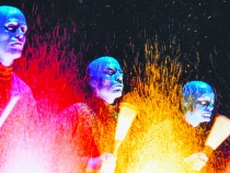 "Blue Man Group" continues its run at Detroit's Fisher Theatre through May 13.  Photo: Ken Howard