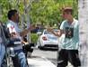 Was the Biebs in a brawl?