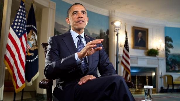 President Obama tapes the Weekly Address