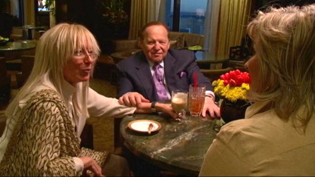 PHOTO: "Nightline" anchor Cynthia McFadden during a sit down interview with billionaire Sheldon and Miriam Adelson in Nov. 2010.