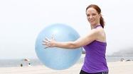 Try This: Russian twist with stability ball