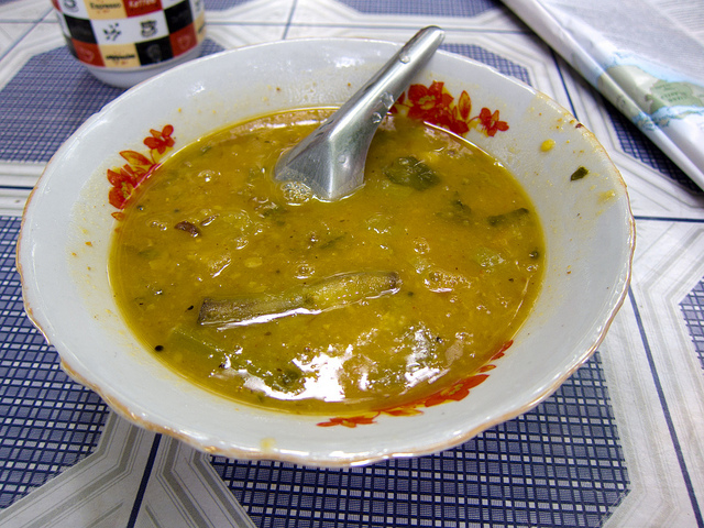 Beh hin (lentil/bean soup)