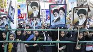 At Tehran rally, little interest in U.S. election 