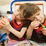 Conjoined twins Tatiana and Krista Hogan waiting for their routine checkups at BC Children’s Hospital in Vancouver.