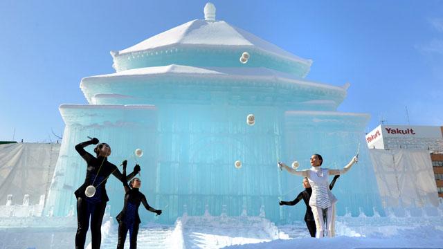 The Sapporo Snow and Ice Festival Begins