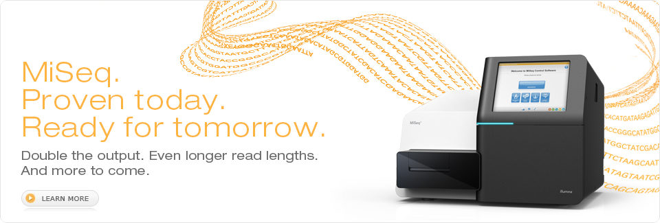MiSeq. Proven today. Ready for tomorrow.