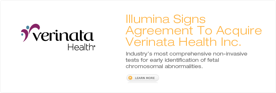 Illumina acquires Verinata Health Inc.
