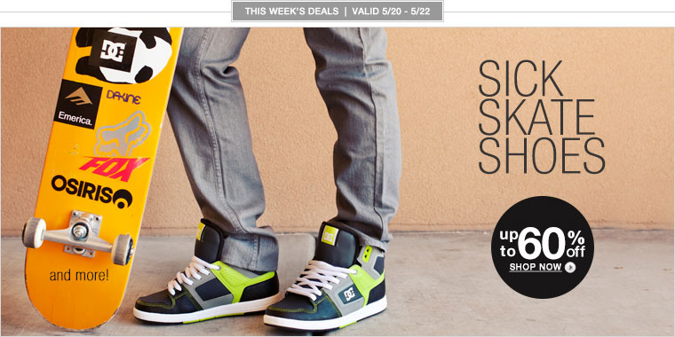 DC, Creative Recreation, Supra and more! Up to 60% off