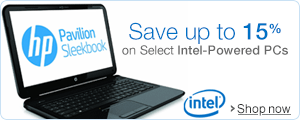 Save up to 15% on Select Intel-Powered PCs