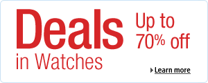Deals in Watches. Up to 70% off