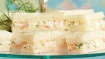 Prawn and dill finger sandwiches thumbnail