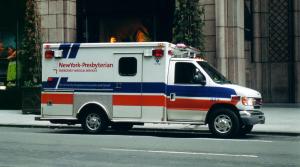An ambulance in New York City, USA